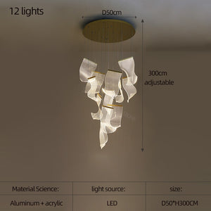 Acrylic Chandelier: Illuminate Your Space-Ceiling Chandelier