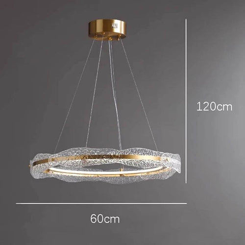 Acrylic Glass Rings Bezel Chandelier Lighting-Ceiling Chandelier