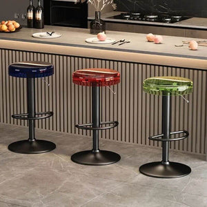 Acrylic High-End Kitchen Island Counter bar Stool-Bar Stools