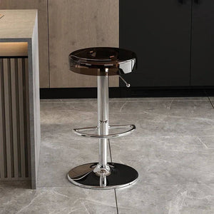 Acrylic High-End Kitchen Island Counter bar Stool-Bar Stools