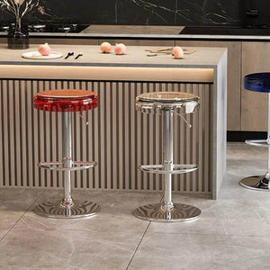 Acrylic High-End Kitchen Island Counter bar Stool-Bar Stools