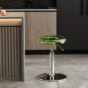 Acrylic High-End Kitchen Island Counter bar Stool-Bar Stools