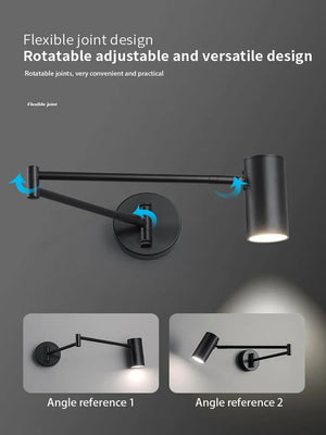 Adjustable Wall Lamp - Swivel Arm Design-Wall Lights