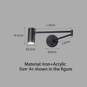 Adjustable Wall Lamp - Swivel Arm Design-Wall Lights