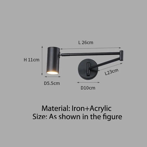 Adjustable Wall Lamp - Swivel Arm Design-Wall Lights