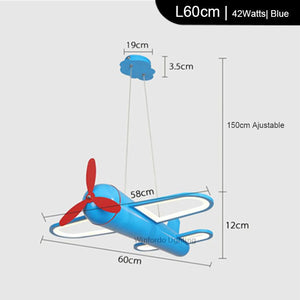 Aeroplane Helicopter Ceiling Light - Aviation-Inspired Decor-Kids Room Nursery Lighting