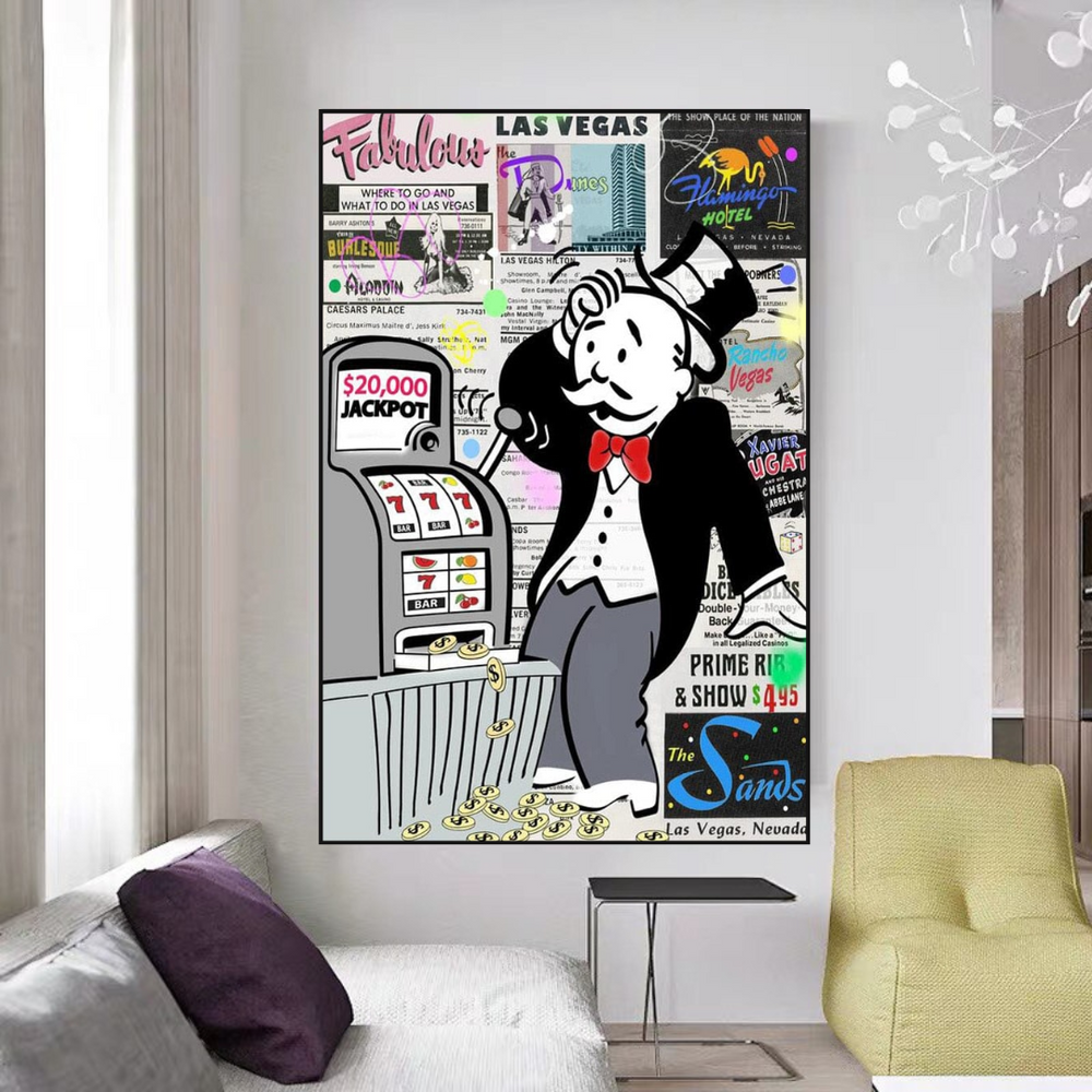 Alec Monopoly ATM Machine Canvas Print-Wall Posters