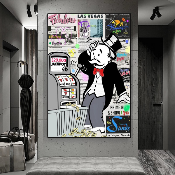 Alec Monopoly ATM Machine Canvas Print-Wall Posters