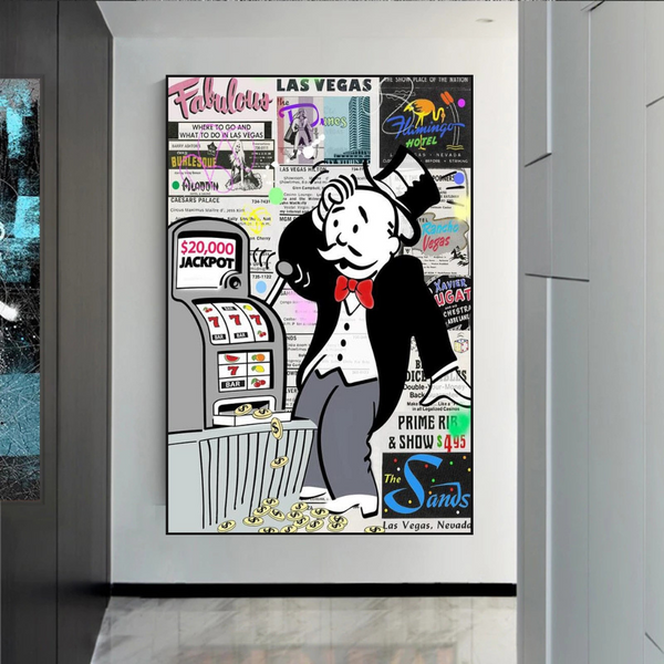 Alec Monopoly ATM Machine Canvas Print-Wall Posters