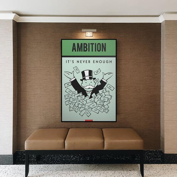 Alec Monopoly Ambition Monopoly Canvas Wall Art-Wall Posters
