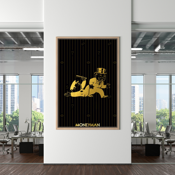 Alec Monopoly Art: Gold Money Man Millionaire Canvas Print-Wall Posters
