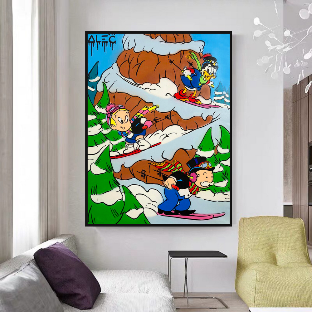 Alec Monopoly Art: Monopoly Millionaires Ice Skating-Wall Posters