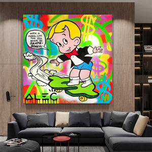 Alec Monopoly Art - Richie Rich Money Skating-Wall Posters