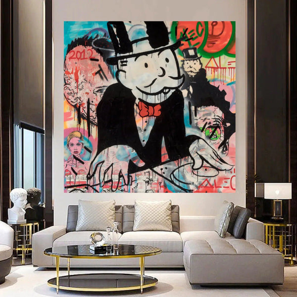 Alec Monopoly DJ Music Canvas Wall Art-Wall Posters