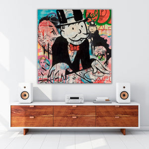 Alec Monopoly DJ Music Canvas Wall Art-Wall Posters