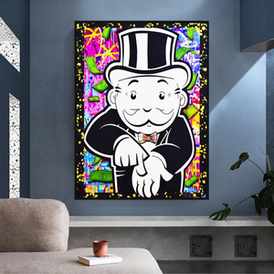Alec Monopoly Give Me Money Canvas Print-Wall Posters