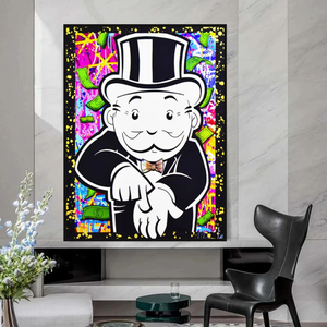 Alec Monopoly Give Me Money Canvas Print-Wall Posters