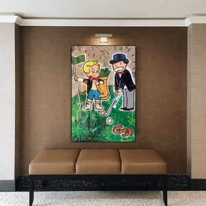 Alec Monopoly Go yard Golf Canvas Print-Wall Posters