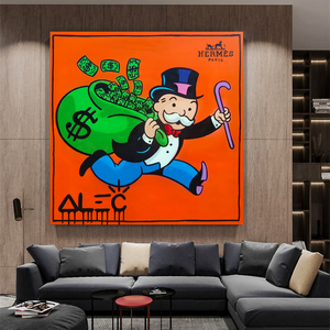 Alec Monopoly Hermes Art - Money Man Canvas Print-Wall Posters