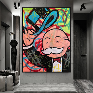Alec Monopoly Magician Canvas Print - Millionaire Art-Wall Posters