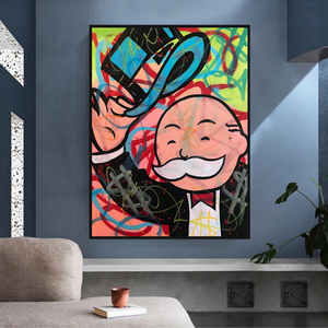 Alec Monopoly Magician Canvas Print - Millionaire Art-Wall Posters