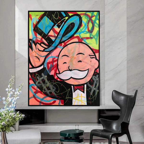 Alec Monopoly Magician Canvas Print - Millionaire Art-Wall Posters