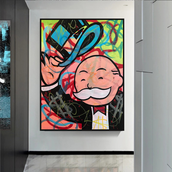 Alec Monopoly Magician Canvas Print - Millionaire Art-Wall Posters