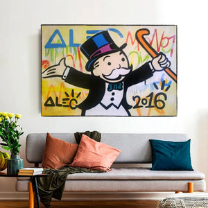 Alec Monopoly Magician Millionaire: Monopoly Poster Art-Wall Posters