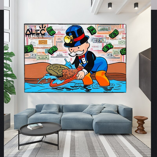 Alec Monopoly Man Bitcoin Mining: Crypto Landscape-Wall Posters