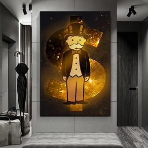 Alec Monopoly Man Gold: Unraveling the Iconic Quirkiness-Wall Posters