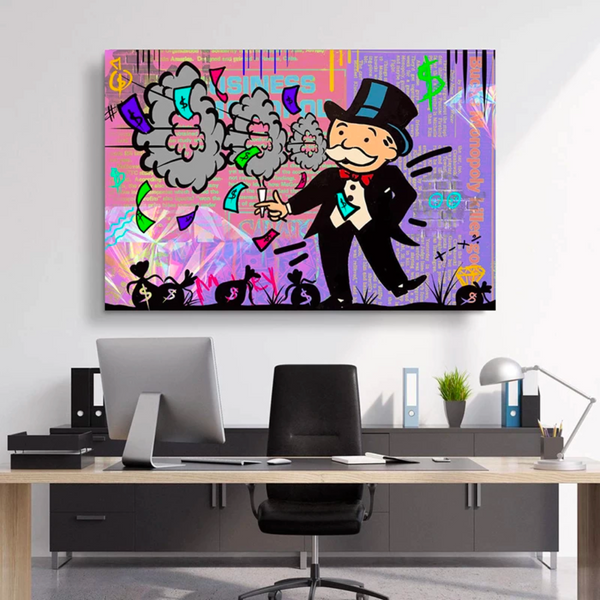 Alec Monopoly Man Hoops: Exclusive urban art inspiration-Wall Posters