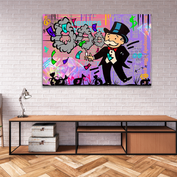 Alec Monopoly Man Hoops: Exclusive urban art inspiration-Wall Posters