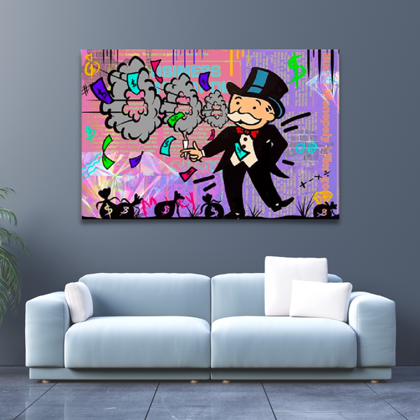 Alec Monopoly Man Hoops: Exclusive urban art inspiration-Wall Posters