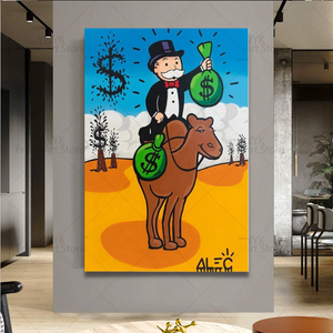 Alec Monopoly Man on Camel: Unique Artwork for Sale-Wall Posters