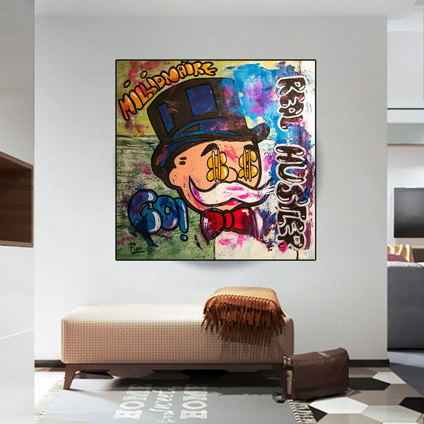 Alec Monopoly Millionaire Hustler Art | Monopoly Man Poster-Wall Posters