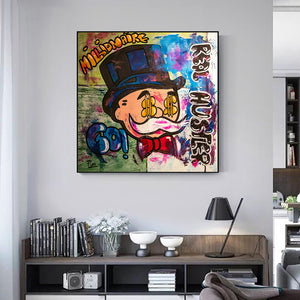 Alec Monopoly Millionaire Hustler Art | Monopoly Man Poster-Wall Posters