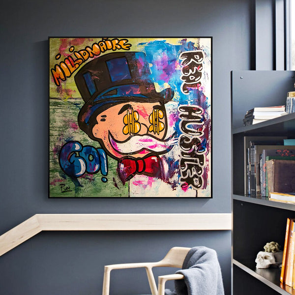 Alec Monopoly Millionaire Hustler Art | Monopoly Man Poster-Wall Posters