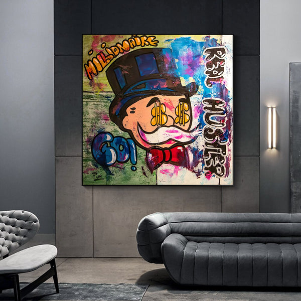 Alec Monopoly Millionaire Hustler Art | Monopoly Man Poster-Wall Posters