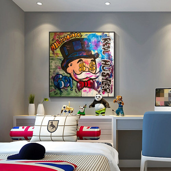 Alec Monopoly Millionaire Hustler Art | Monopoly Man Poster-Wall Posters