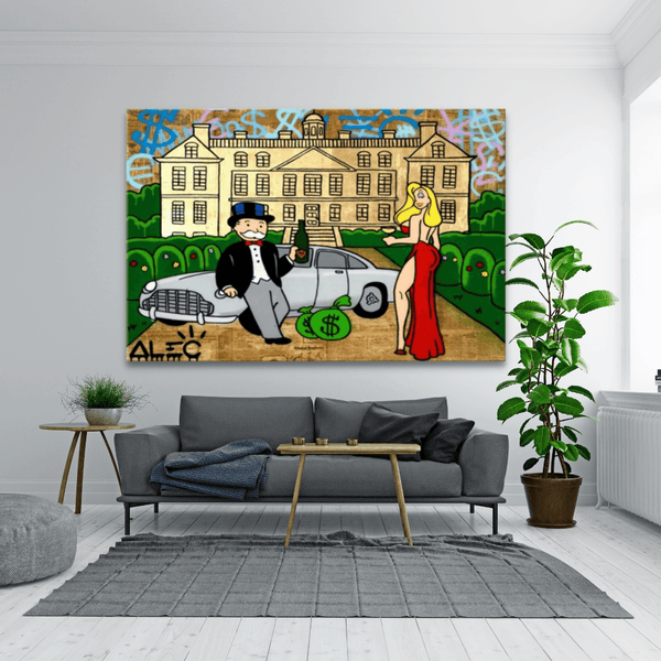 Alec Monopoly Millionaire Palace Canvas Print-Wall Posters