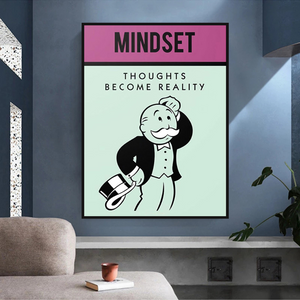 Alec Monopoly Mindset Canvas Wall Art-Wall Posters
