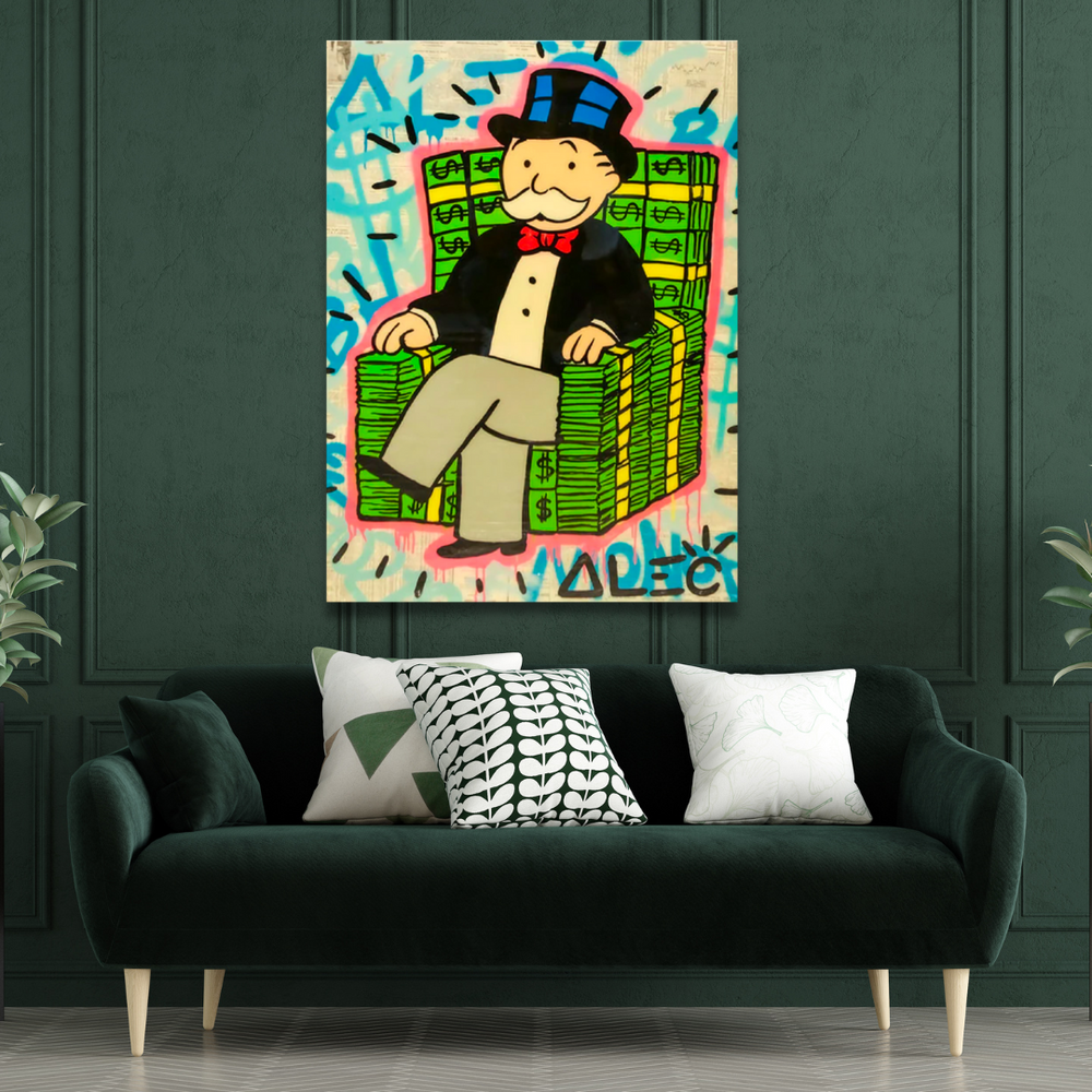 Alec Monopoly Money Millionaire Poster - Original Art Prints-Wall Posters