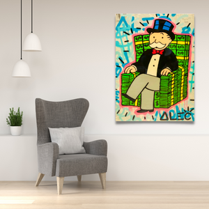 Alec Monopoly Money Millionaire Poster - Original Art Prints-Wall Posters