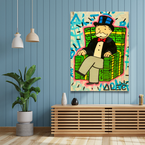 Alec Monopoly Money Millionaire Poster - Original Art Prints-Wall Posters