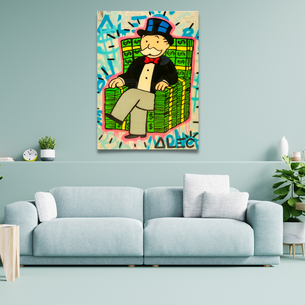 Alec Monopoly Money Millionaire Poster - Original Art Prints-Wall Posters