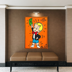 Alec Monopoly Richie Rich Money Man Canvas Print-Wall Posters