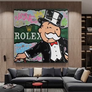 Alec Monopoly Rolex Money Man Canvas Print-Wall Posters