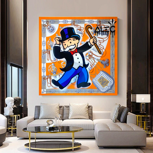 Alec Monopoly Scarf Collection Canvas Wall Art-Wall Posters