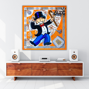 Alec Monopoly Scarf Collection Canvas Wall Art-Wall Posters