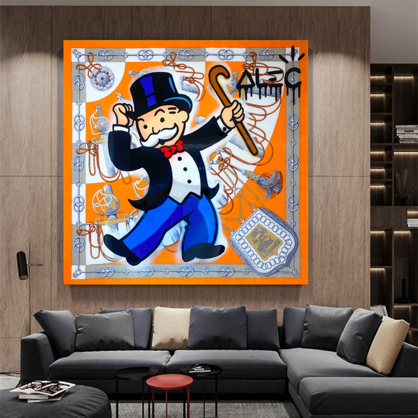 Alec Monopoly Scarf Collection Canvas Wall Art-Wall Posters